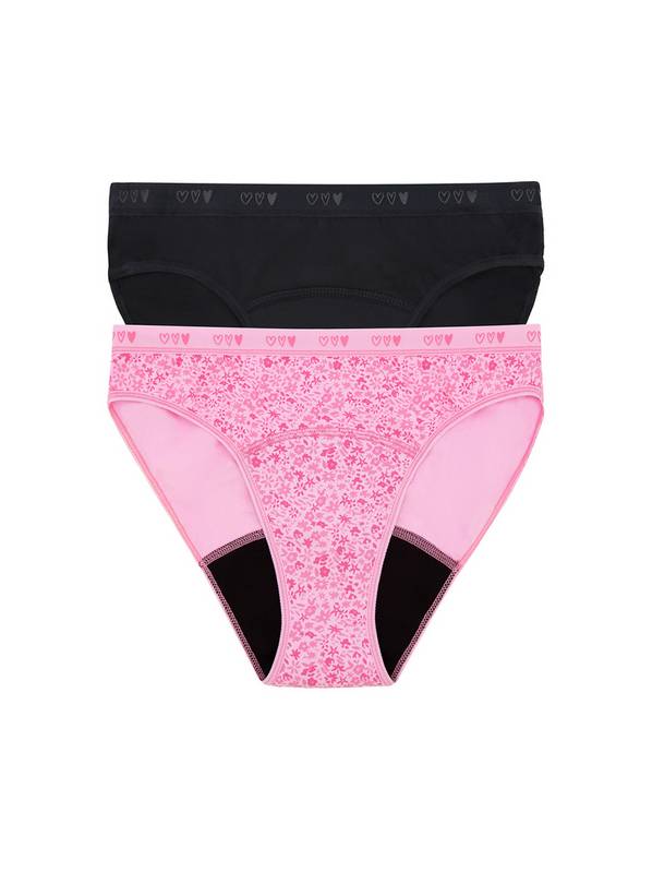LOVE LUNA First Teen 2 Pack Period Bikini Brief 10-11 years